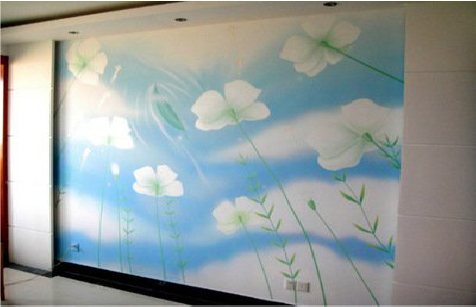 通江画墙绘怎么画好白云的蓬松感？