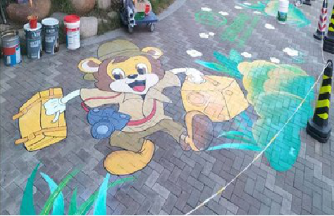 通江夏季画地面彩绘会遇到的问题