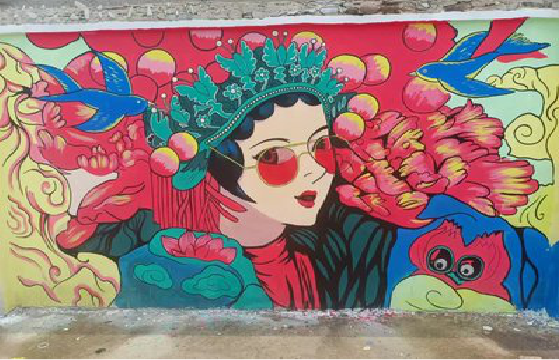 通江墙体彩绘-网红墙