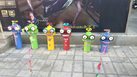 通江商业区彩绘