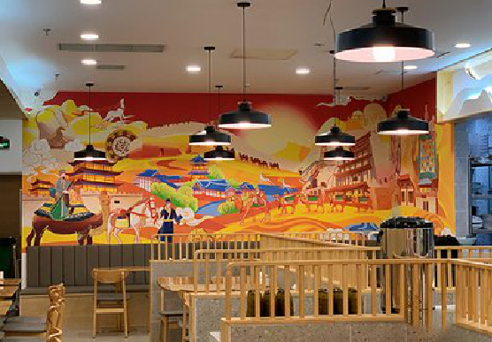 通江商业空间彩绘介绍。