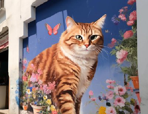 通江自己绘制有个性的手绘墙