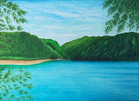 通江在墙绘中，如何绘画绿水青山？