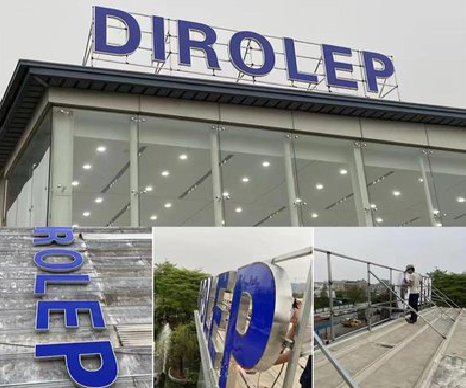 通江楼顶发光字安装的注意事项。